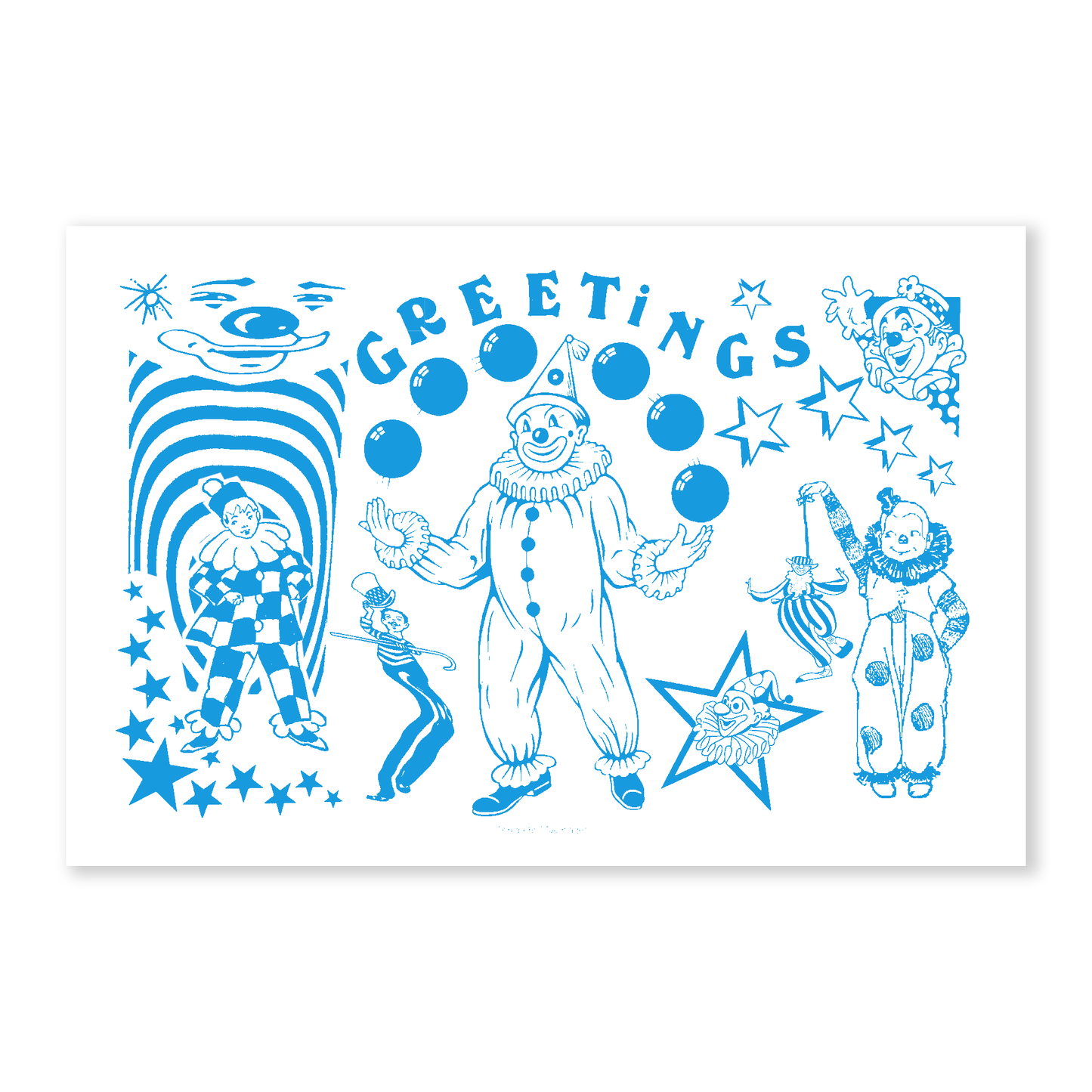 Greetings 6"x4" postcard