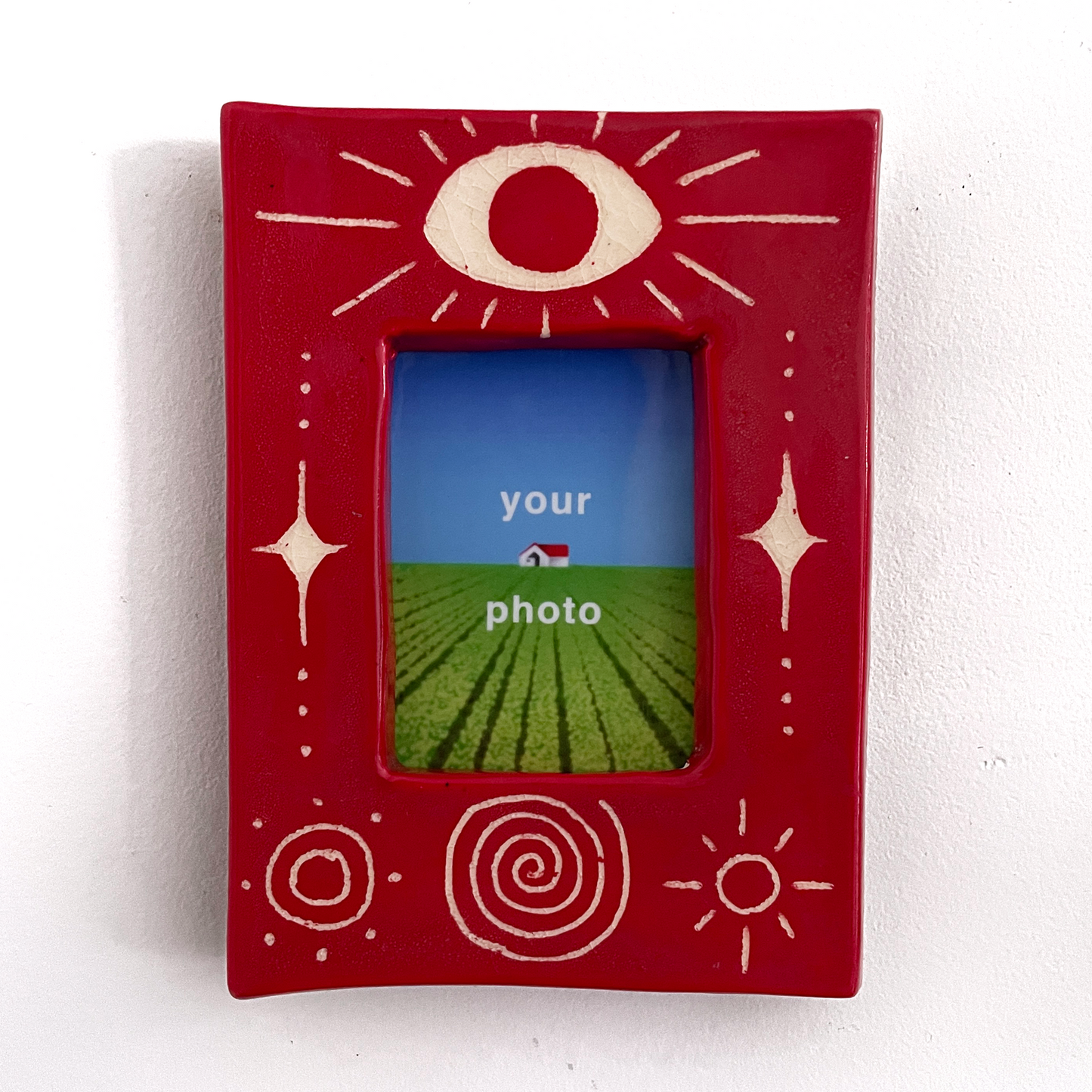 Red Eye Instax Picture Frame + Photo