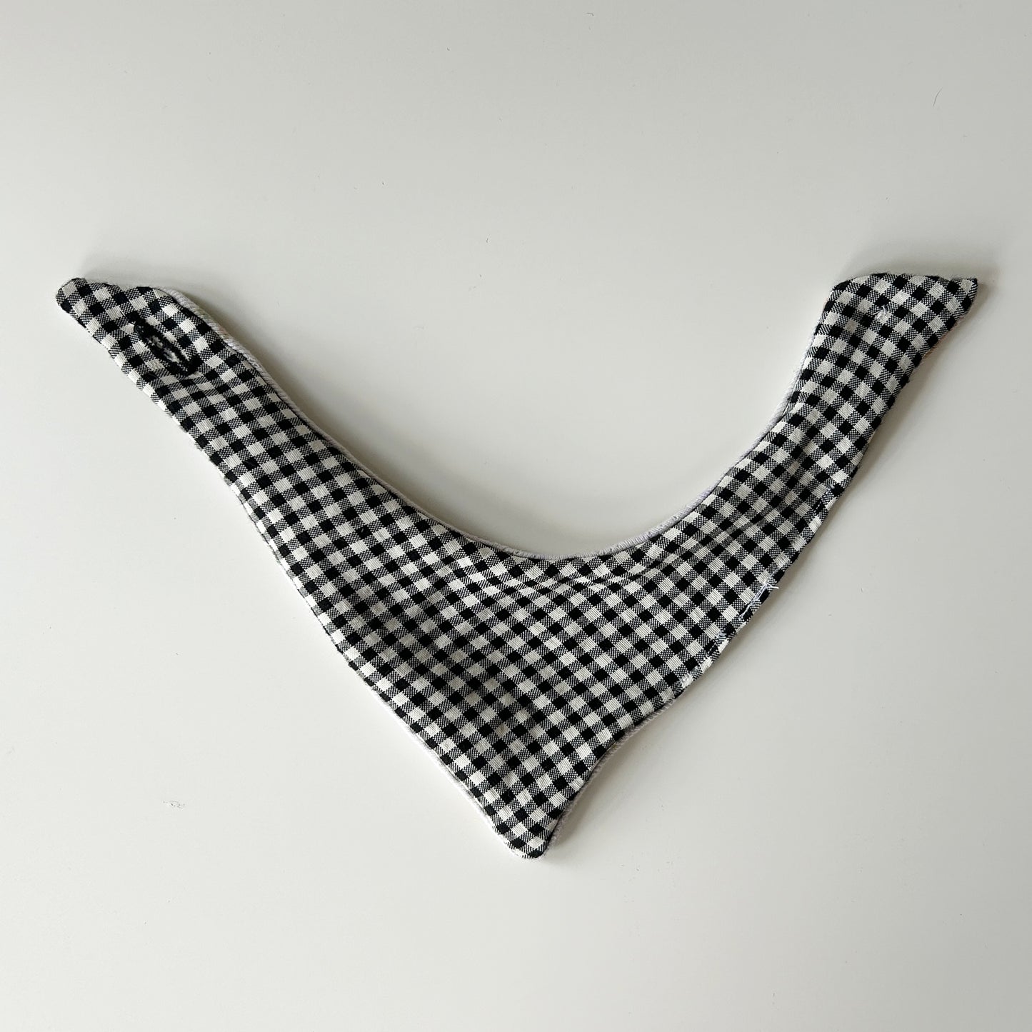 Flowers and Checker Plaid Pet Bandana - Extra Small