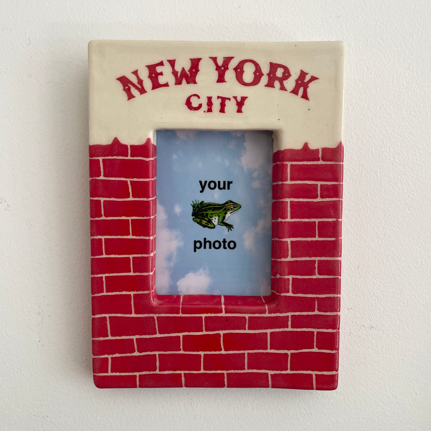 NYC bricks (red) Instax Picture Frame + Photo