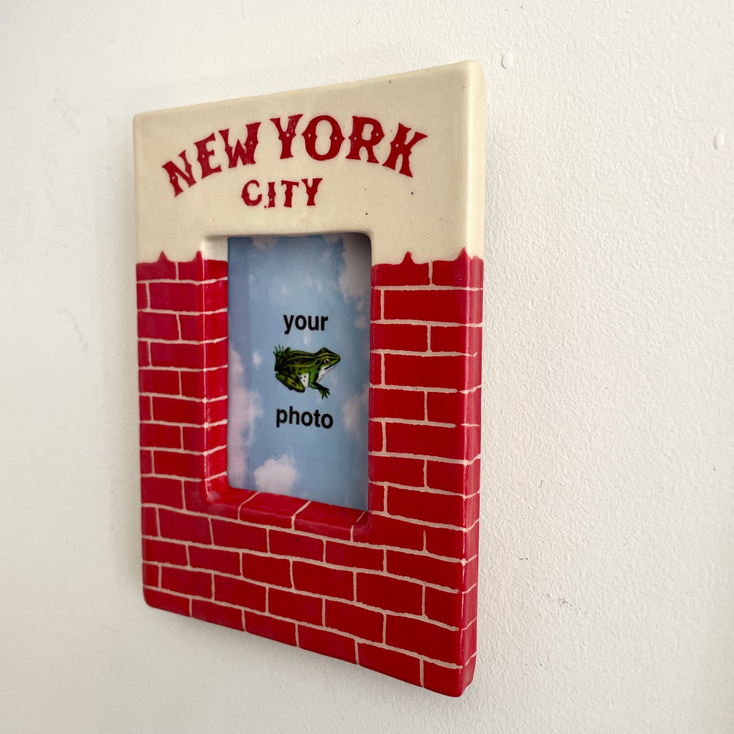 NYC bricks (red) Instax Picture Frame + Photo