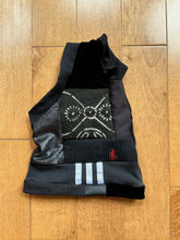 Load image into Gallery viewer, Black patchwork cat shirt