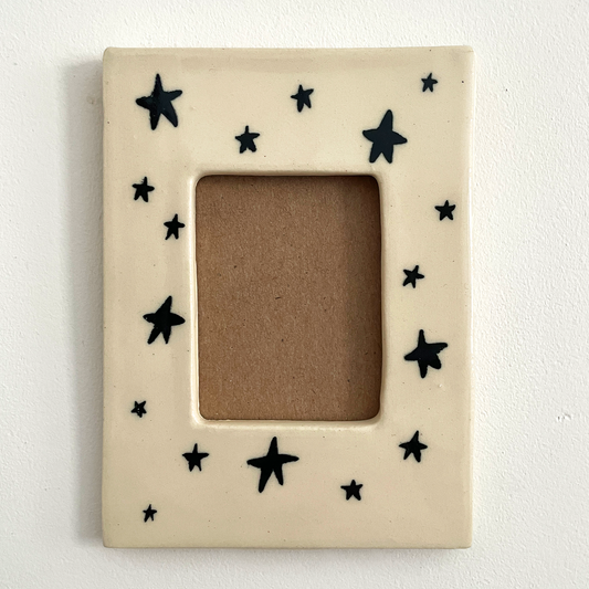 Black Stars Picture Frame + Photo