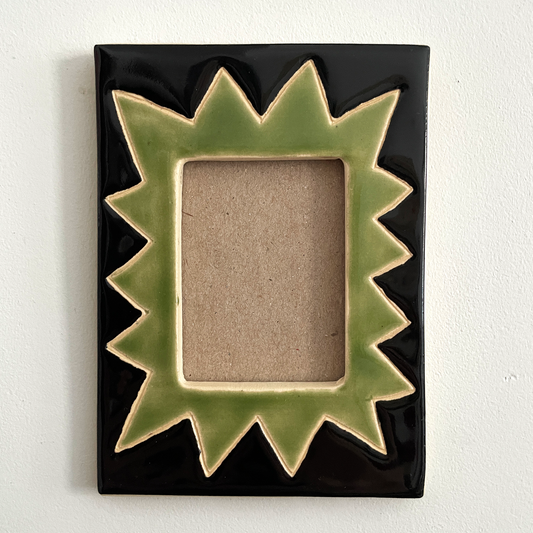 Green Burst Picture Frame + Photo