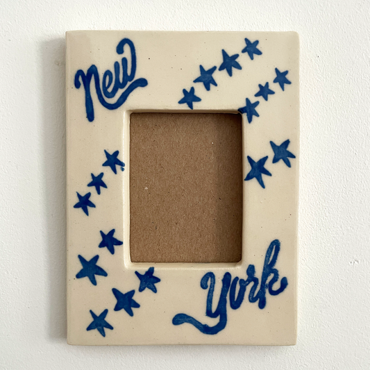 Blue New York Stars Instax Picture Frame + Photo