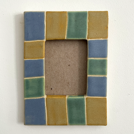 Soft Grid Picture Frame + Photo