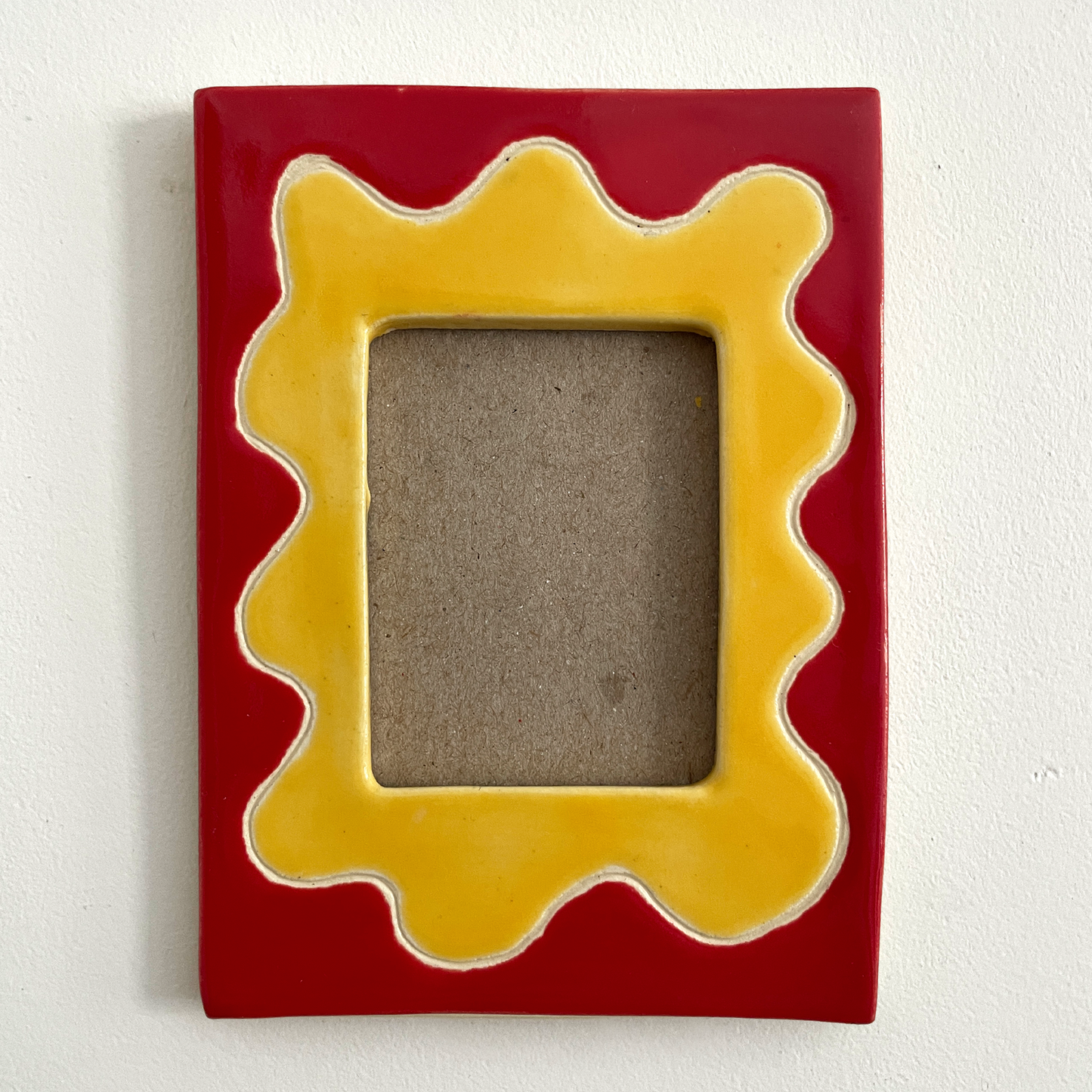 Yellow Splat Picture Frame + Photo