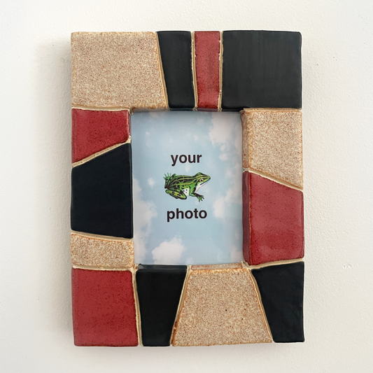 Black, White, and Red 1 Instax Picture Frame + Photo
