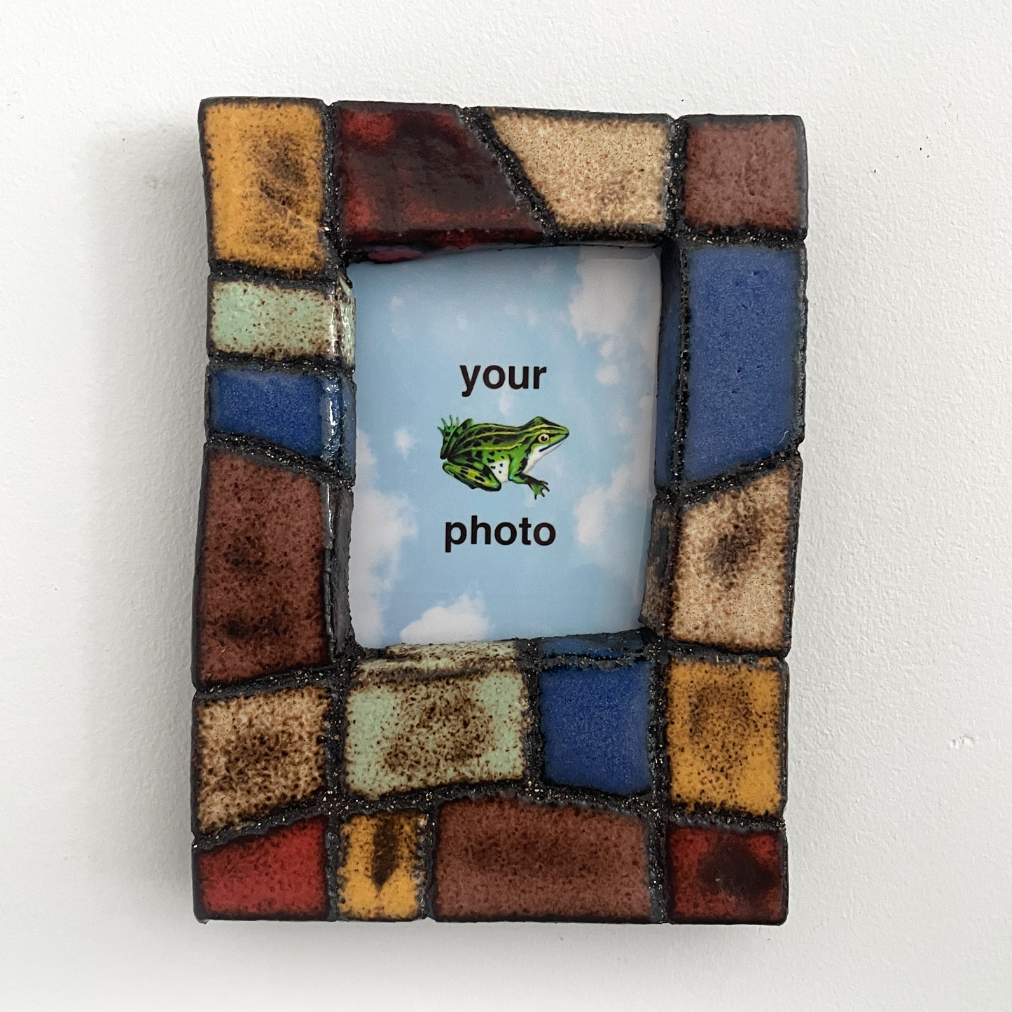 Stone Color Grunge Instax Picture Frame + Photo