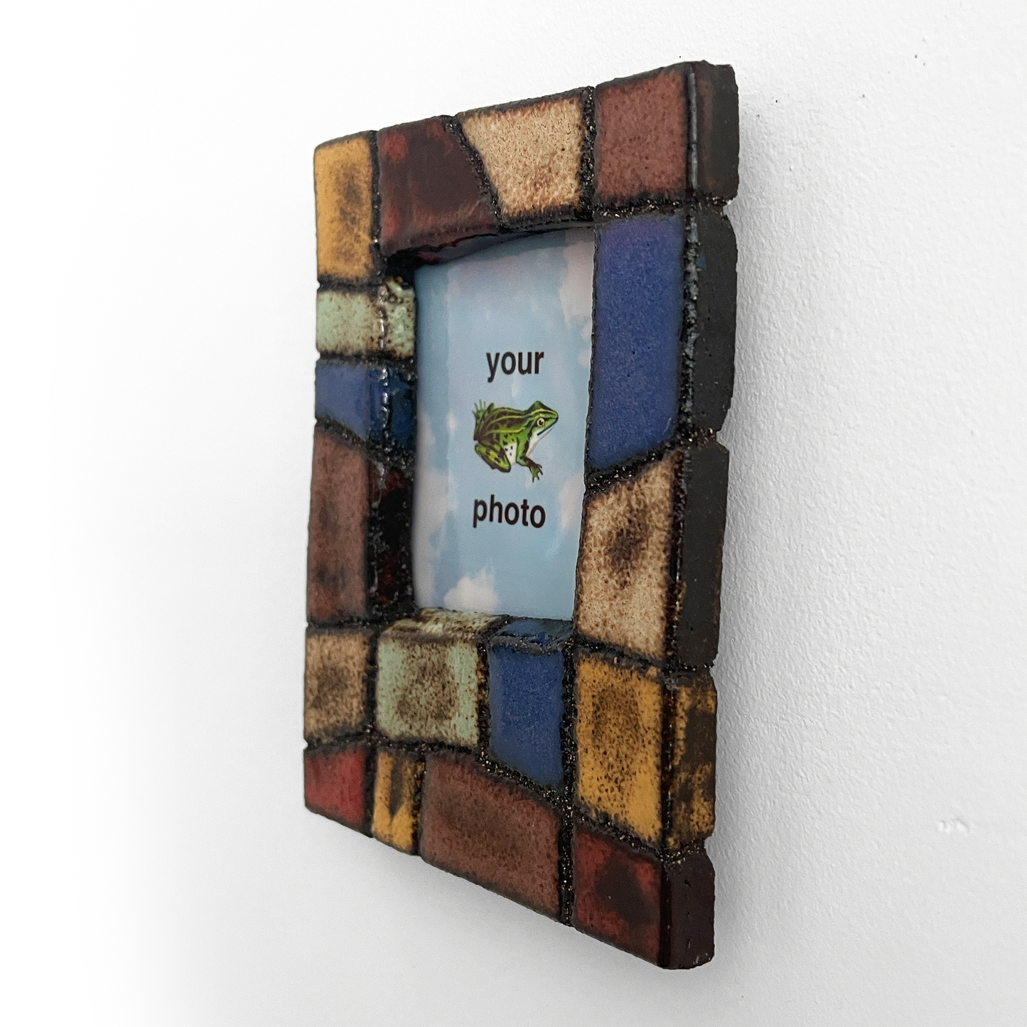 Stone Color Grunge Instax Picture Frame + Photo