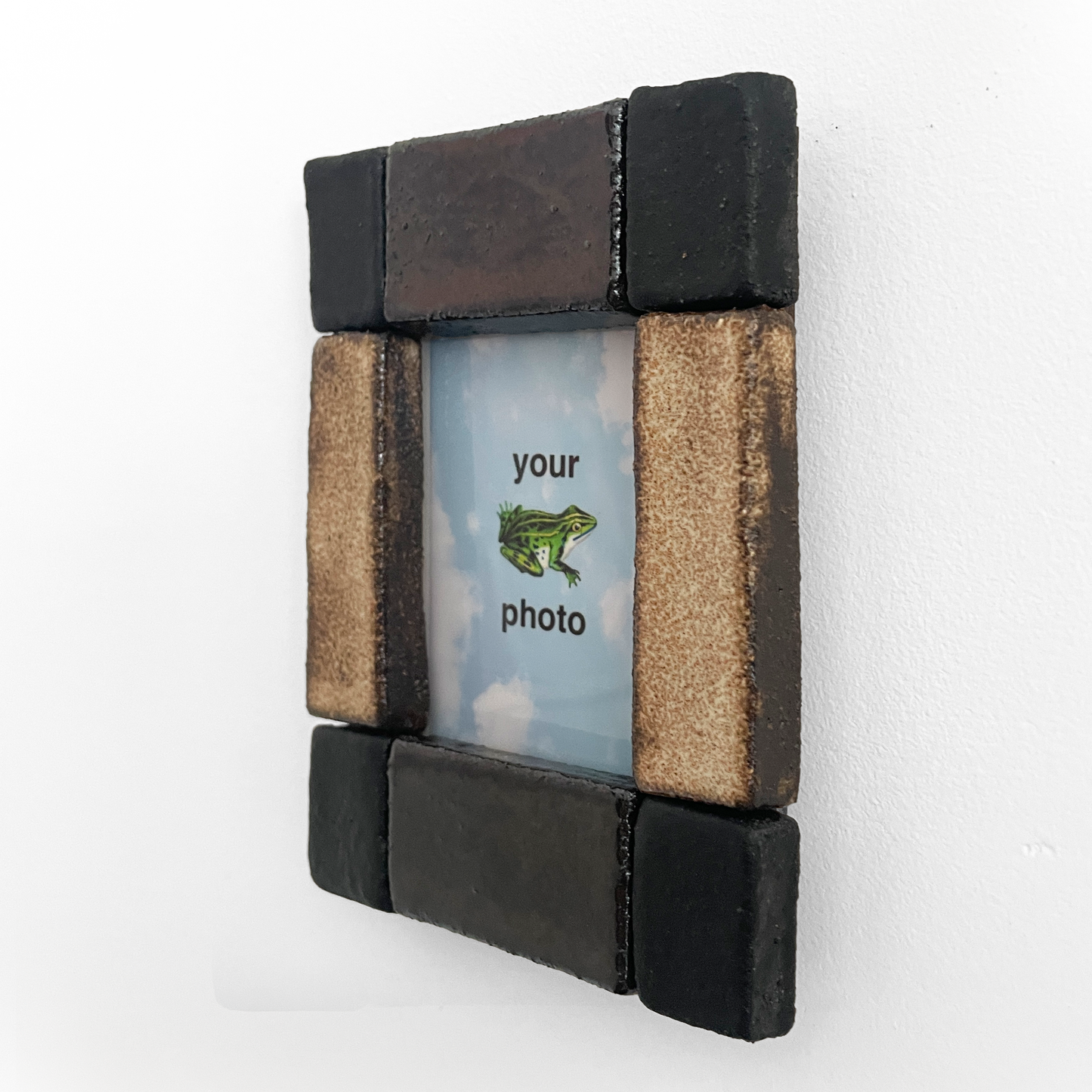 Mocha Grid Instax Picture Frame + Photo