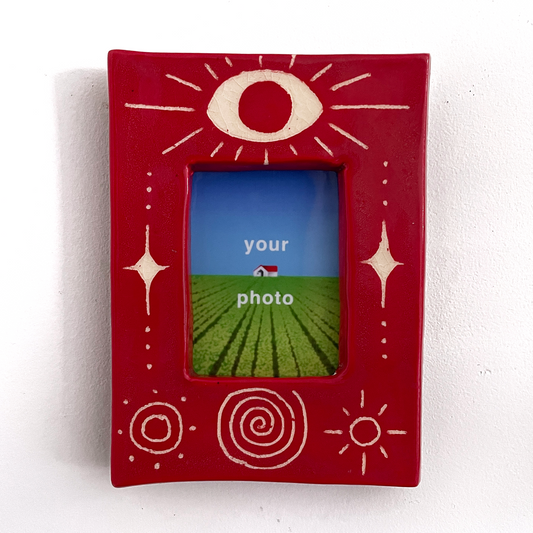 Red Eye Instax Picture Frame + Photo