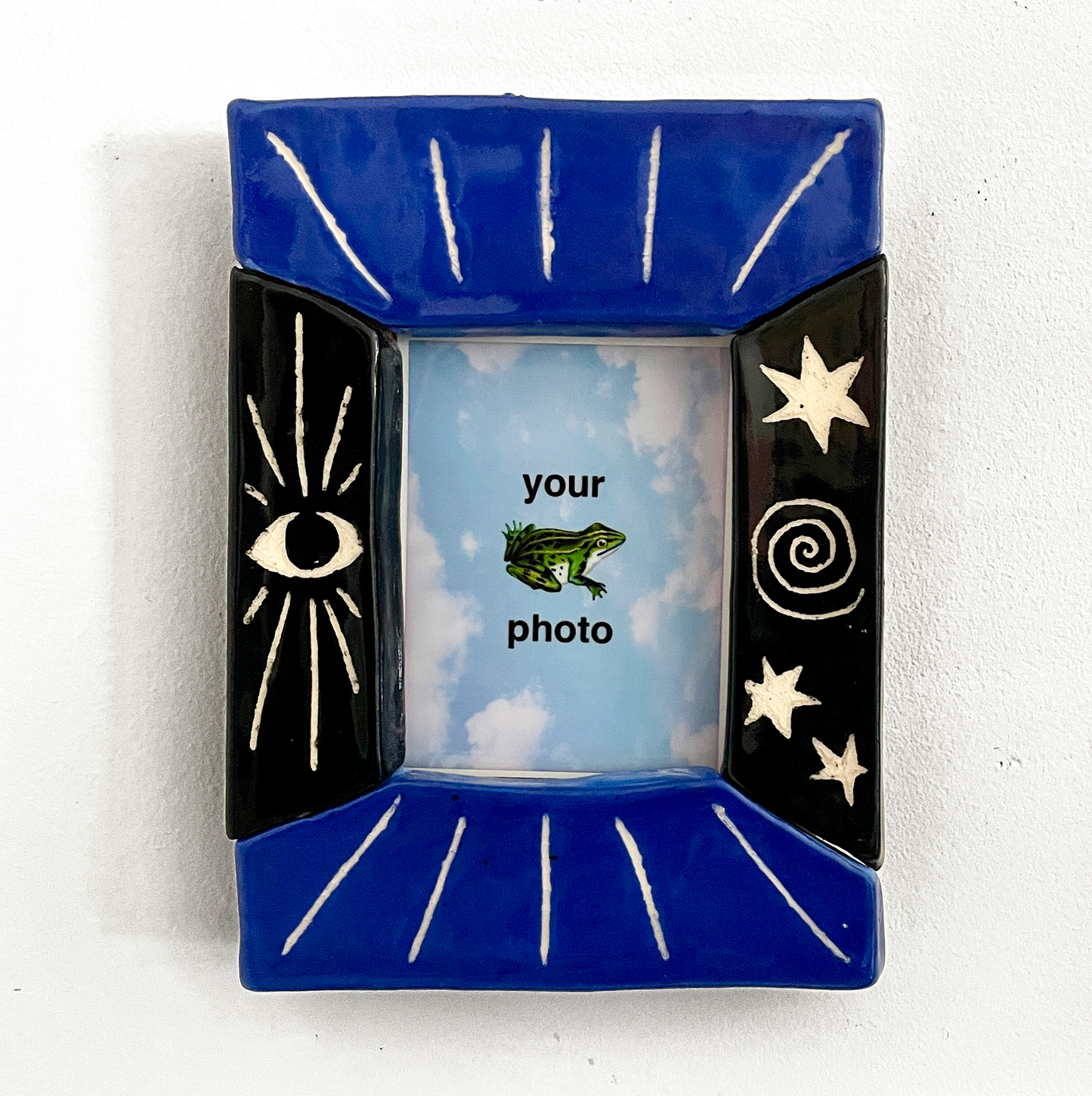 Black and Blue Instax Picture Frame + Photo