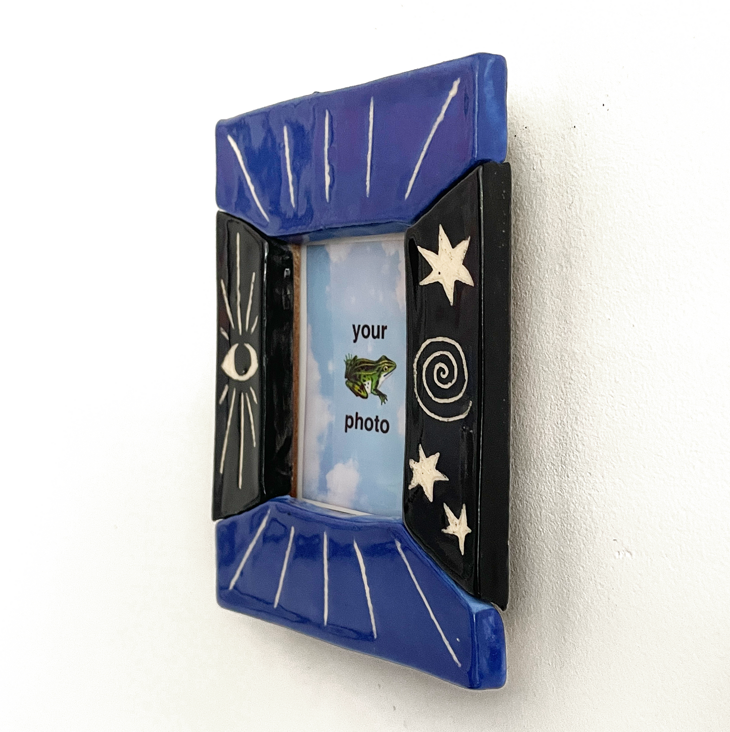Black and Blue Instax Picture Frame + Photo