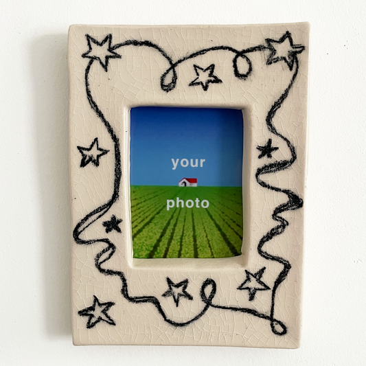 Black Stars Instax Picture Frame + Photo
