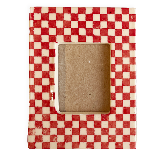 PREORDER 2026: Red Checkers Instax Picture Frame + Photo