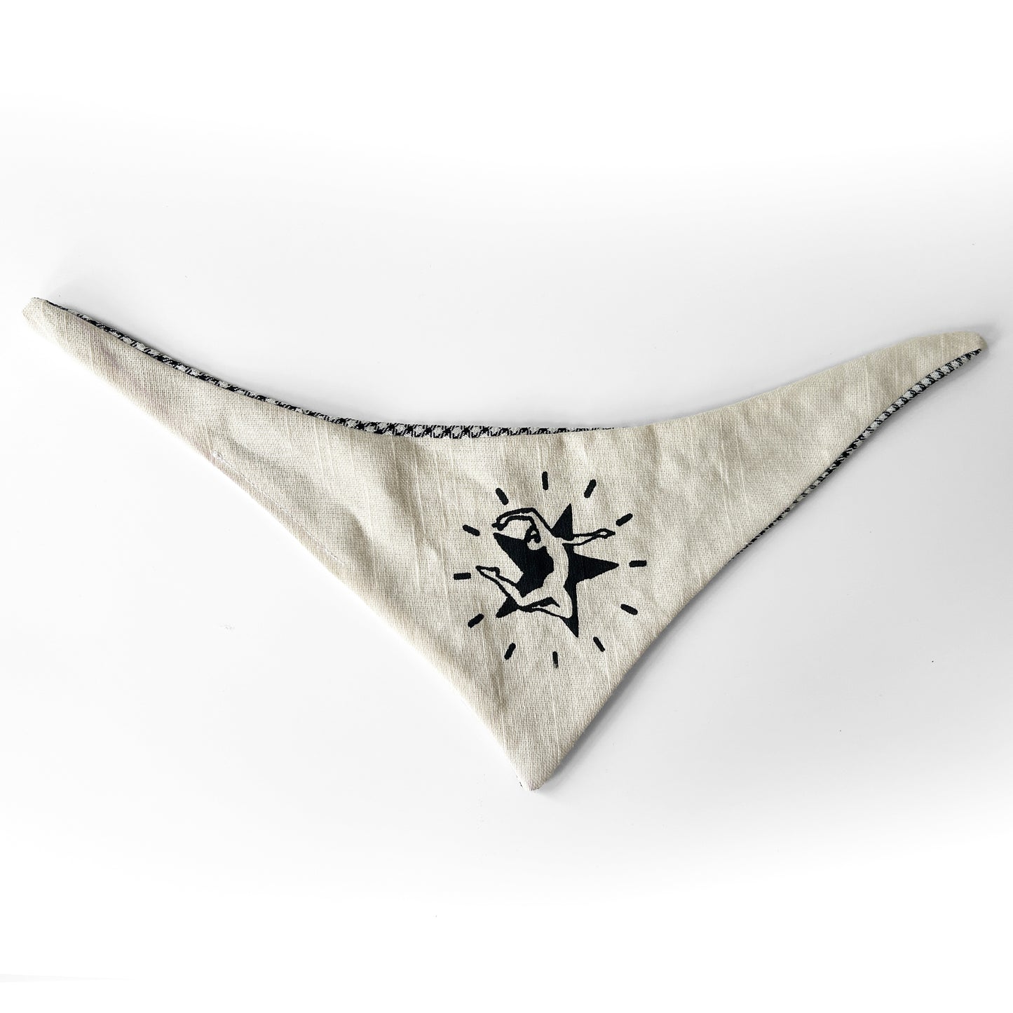 Starman Gingham Pet Bandana - Medium