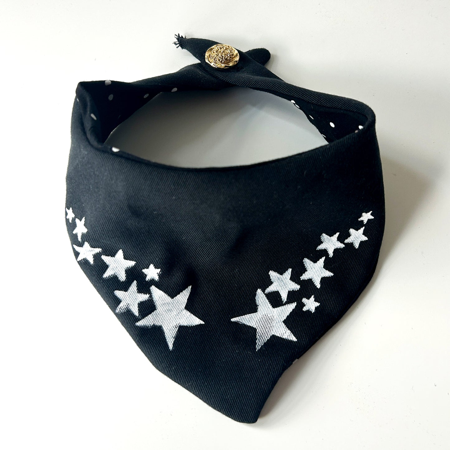 Stars and Polka Dots Pet Bandana - Medium